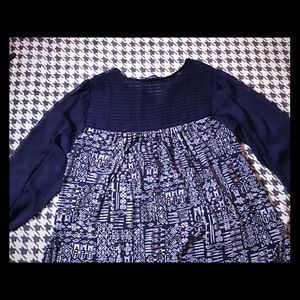 Lucky Brand Navy Tunic